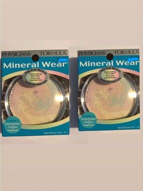 2 Physicians Formula Mineral Wear Talc-Free Face Powder mineral correcting pow